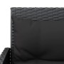 Set de sofás en forma de L 2 pzas cojines ratán sintético negro by vidaXL, Garden sets - Ref: Foro24-319657, Price: 299,97 €,...