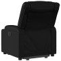 Sillón reclinable de masaje de pie cuero artificial negro