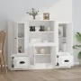 Hohe Sideboards, 3 Stück, weißes Sperrholz von vidaXL, Sideboards - Ref: Foro24-3185311, Preis: 219,12 €, Rabatt: %