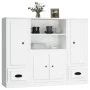 Hohe Sideboards, 3 Stück, weißes Sperrholz von vidaXL, Sideboards - Ref: Foro24-3185311, Preis: 219,12 €, Rabatt: %