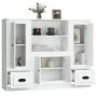 Hohe Sideboards, 3 Stück, weißes Sperrholz von vidaXL, Sideboards - Ref: Foro24-3185311, Preis: 219,12 €, Rabatt: %