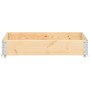 Caja de palés de madera maciza de pino 100x150 cm