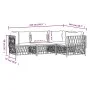 Garden furniture set 4 pieces and anthracite gray steel cushions by vidaXL, Garden sets - Ref: Foro24-3186869, Price: 360,86 ...