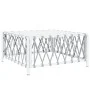 6-teiliges Gartenmöbel-Set mit Kissen aus weißem Stahl von vidaXL, Gartensets - Ref: Foro24-3186880, Preis: 324,22 €, Rabatt: %