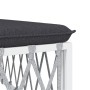 6-teiliges Gartenmöbel-Set mit Kissen aus weißem Stahl von vidaXL, Gartensets - Ref: Foro24-3186880, Preis: 334,02 €, Rabatt: %