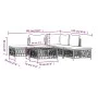 6-teiliges Gartenmöbel-Set mit Kissen aus weißem Stahl von vidaXL, Gartensets - Ref: Foro24-3186880, Preis: 324,22 €, Rabatt: %