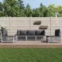 5-teiliges Gartenmöbel-Set und Kissen aus weißem Stahl von vidaXL, Gartensets - Ref: Foro24-3186838, Preis: 344,66 €, Rabatt: %