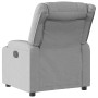 Sillón reclinable eléctrico tela gris claro