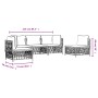 5-teiliges Gartenmöbel-Set und Kissen aus weißem Stahl von vidaXL, Gartensets - Ref: Foro24-3186838, Preis: 349,86 €, Rabatt: %