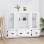 Hohe Sideboards, 3 Stück, weißes Sperrholz von vidaXL, Sideboards - Ref: Foro24-3185295, Preis: 229,40 €, Rabatt: %