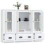 Hohe Sideboards, 3 Stück, weißes Sperrholz von vidaXL, Sideboards - Ref: Foro24-3185295, Preis: 229,40 €, Rabatt: %