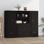 Hohe Sideboards, 3 Stück, schwarzes Sperrholz von vidaXL, Sideboards - Ref: Foro24-3185312, Preis: 208,60 €, Rabatt: %