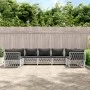 7-teiliges Gartenmöbel-Set mit Kissen aus weißem Stahl von vidaXL, Gartensets - Ref: Foro24-3186922, Preis: 467,13 €, Rabatt: %