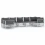 7-teiliges Gartenmöbel-Set mit Kissen aus weißem Stahl von vidaXL, Gartensets - Ref: Foro24-3186922, Preis: 467,13 €, Rabatt: %