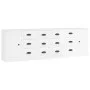 Aparadores 3 uds madera contrachapada blanco brillo de vidaXL, Aparadores - Ref: Foro24-3185289, Precio: 261,54 €, Descuento: %