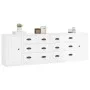 Aparadores 3 uds madera contrachapada blanco brillo de vidaXL, Aparadores - Ref: Foro24-3185289, Precio: 261,54 €, Descuento: %