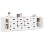 Sideboards 3 Einheiten aus glänzend weißem Sperrholz von vidaXL, Sideboards - Ref: Foro24-3185289, Preis: 265,89 €, Rabatt: %
