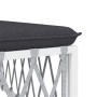 7-teiliges Gartenmöbel-Set mit Kissen aus weißem Stahl von vidaXL, Gartensets - Ref: Foro24-3186922, Preis: 473,61 €, Rabatt: %