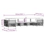 7-teiliges Gartenmöbel-Set mit Kissen aus weißem Stahl von vidaXL, Gartensets - Ref: Foro24-3186922, Preis: 473,61 €, Rabatt: %