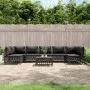 8-teiliges Gartenmöbel-Set mit anthrazitfarbenen Stahlkissen von vidaXL, Gartensets - Ref: Foro24-3186917, Preis: 688,80 €, R...