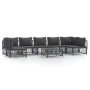 8-teiliges Gartenmöbel-Set mit anthrazitfarbenen Stahlkissen von vidaXL, Gartensets - Ref: Foro24-3186917, Preis: 688,80 €, R...
