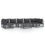 Juego de muebles de jardín 8 pzas con cojines acero antracita de vidaXL, Conjuntos de jardín - Ref: Foro24-3186917, Precio: 6...