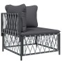 Juego de muebles de jardín 8 pzas con cojines acero antracita de vidaXL, Conjuntos de jardín - Ref: Foro24-3186917, Precio: 7...