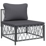 Juego de muebles de jardín 8 pzas con cojines acero antracita de vidaXL, Conjuntos de jardín - Ref: Foro24-3186917, Precio: 6...