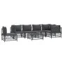 7-teiliges Gartenmöbel-Set mit anthrazitfarbenen Stahlkissen von vidaXL, Gartensets - Ref: Foro24-3186889, Preis: 589,23 €, R...