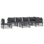 7-teiliges Gartenmöbel-Set mit anthrazitfarbenen Stahlkissen von vidaXL, Gartensets - Ref: Foro24-3186889, Preis: 606,73 €, R...