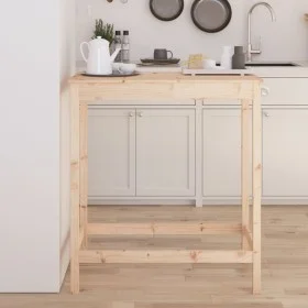 Hoher Stehtisch aus massivem Kiefernholz 100x50x110 cm von vidaXL, Küchen- und Esstische - Ref: Foro24-833265, Preis: 70,22 €...
