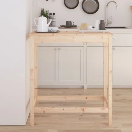 Hoher Stehtisch aus massivem Kiefernholz 100x50x110 cm von vidaXL, Küchen- und Esstische - Ref: Foro24-833265, Preis: 70,13 €...