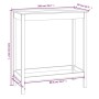 Hoher Stehtisch aus massivem Kiefernholz 100x50x110 cm von vidaXL, Küchen- und Esstische - Ref: Foro24-833265, Preis: 71,09 €...