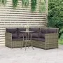 L-shaped sofa set 2 pieces with gray synthetic rattan cushions by vidaXL, Garden sets - Ref: Foro24-319658, Price: 337,92 €, ...