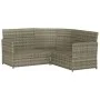 L-shaped sofa set 2 pieces with gray synthetic rattan cushions by vidaXL, Garden sets - Ref: Foro24-319658, Price: 337,92 €, ...