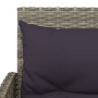 L-shaped sofa set 2 pieces with gray synthetic rattan cushions by vidaXL, Garden sets - Ref: Foro24-319658, Price: 303,26 €, ...