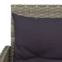 L-shaped sofa set 2 pieces with gray synthetic rattan cushions by vidaXL, Garden sets - Ref: Foro24-319658, Price: 337,92 €, ...