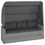4-piece garden sofa set and gray synthetic rattan cushions by vidaXL, Garden sets - Ref: Foro24-3186649, Price: 397,39 €, Dis...