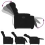 Sillón eléctrico reclinable elevable de tela negro