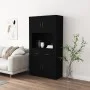 Aparador alto madera contrachapada negro de vidaXL, Aparadores - Ref: Foro24-3185368, Precio: 153,38 €, Descuento: %