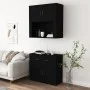 Aparador alto madera contrachapada negro de vidaXL, Aparadores - Ref: Foro24-3185368, Precio: 153,38 €, Descuento: %