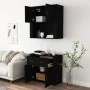 Aparador alto madera contrachapada negro de vidaXL, Aparadores - Ref: Foro24-3185368, Precio: 153,38 €, Descuento: %