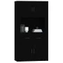 Aparador alto madera contrachapada negro de vidaXL, Aparadores - Ref: Foro24-3185368, Precio: 153,38 €, Descuento: %