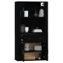 Aparador alto madera contrachapada negro de vidaXL, Aparadores - Ref: Foro24-3185368, Precio: 153,38 €, Descuento: %