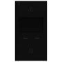 Aparador alto madera contrachapada negro de vidaXL, Aparadores - Ref: Foro24-3185368, Precio: 153,38 €, Descuento: %