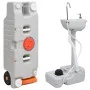 Juego de lavabo y depósito de agua portátil para camping de vidaXL, Camping y senderismo - Ref: Foro24-3186661, Precio: 310,8...