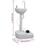 Juego de lavabo y depósito de agua portátil para camping de vidaXL, Camping y senderismo - Ref: Foro24-3186661, Precio: 310,8...