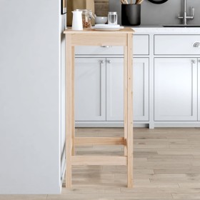 High bar table solid pine wood 50x50x110 cm by vidaXL, Kitchen and dining tables - Ref: Foro24-833263, Price: 56,93 €, Discou...