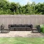 Juego muebles de jardín 6 pzas y cojines acero gris antracita de vidaXL, Conjuntos de jardín - Ref: Foro24-3186843, Precio: 5...