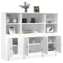 High wooden sideboard 3 pieces glossy white plywood by vidaXL, Sideboards - Ref: Foro24-3185305, Price: 205,49 €, Discount: %